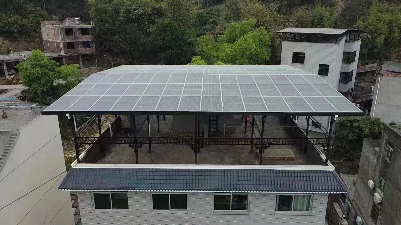 宣汉15kw+10kwh自建别墅家庭光伏储能系统